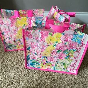 Lilly Pulitzer small shopper bags